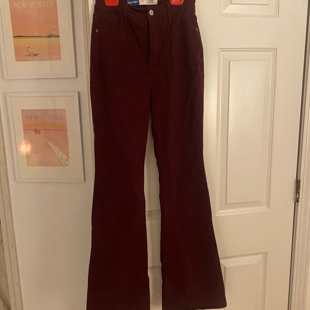 Maroon Flared Pants